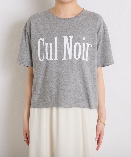 COLLAGE GALLARDAGALANTE（コラージュガリャルダガランテ）の「カットオフウォッシュロゴＴシャツ（Tシャツ/カットソー・レディース・ネイビー/グレー・FREE）」の8枚目の写真