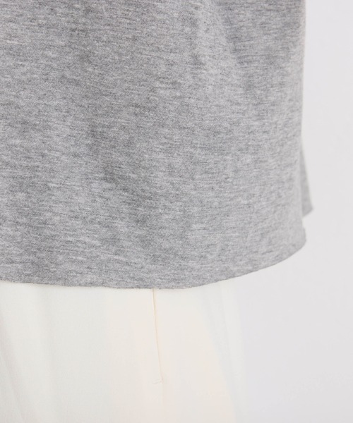 COLLAGE GALLARDAGALANTE（コラージュガリャルダガランテ）の「カットオフウォッシュロゴＴシャツ（Tシャツ/カットソー・レディース・ネイビー/グレー・FREE）」の3枚目の写真