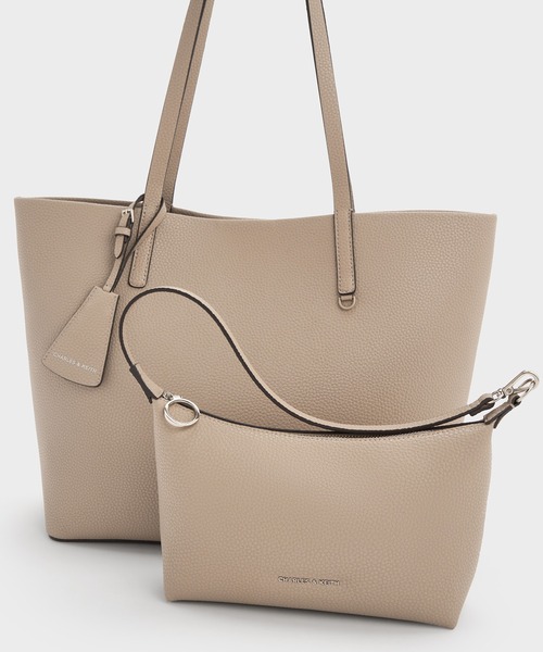 Beryl ベリル リサイクルレザーバケツバッグ - コットンキャンディー