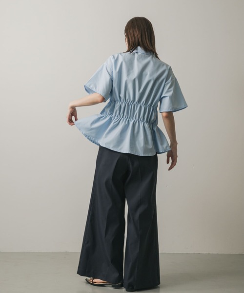 WEB限定』シャーリングシャツ(半袖)（シャツ/ブラウス）｜SENSE