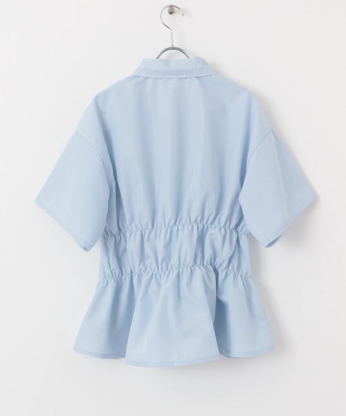 SENSE OF PLACE by URBAN RESEARCH（センスオブプレイスバイアーバンリサーチ）の「『WEB限定』シャーリングシャツ(半袖)（シャツ/ブラウス・レディース・ブルー/オフホワイト/イエロー・ONE）」の15枚目の写真