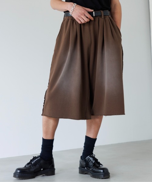 セール】Two tuck sweat shorts / 2タックスウェットショーツ