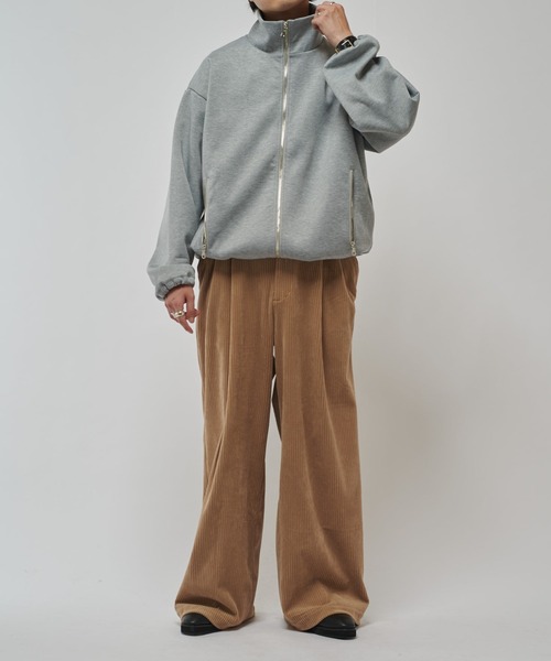 Lui's（ルイス）の「リラックススタンドブルゾン（スウェット・メンズ・ブラック/チャコールグレー/グレー・FREE）」の21枚目の写真