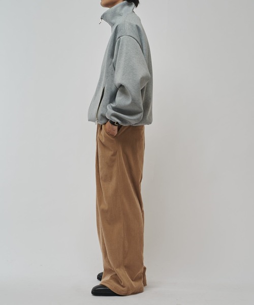 Lui's（ルイス）の「リラックススタンドブルゾン（スウェット・メンズ・ブラック/チャコールグレー/グレー・FREE）」の22枚目の写真