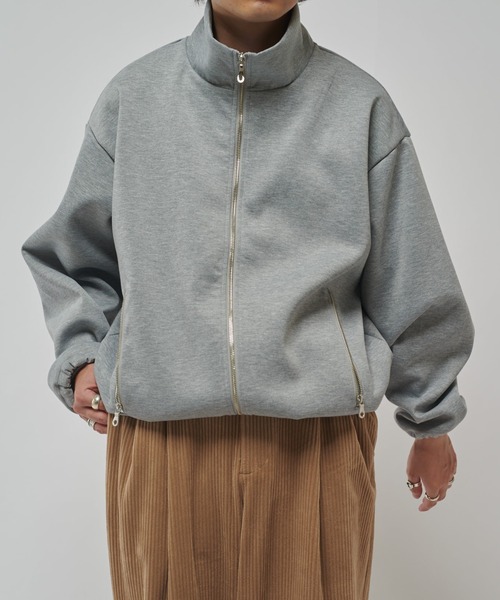 Lui's（ルイス）の「リラックススタンドブルゾン（スウェット・メンズ・ブラック/チャコールグレー/グレー・FREE）」の17枚目の写真