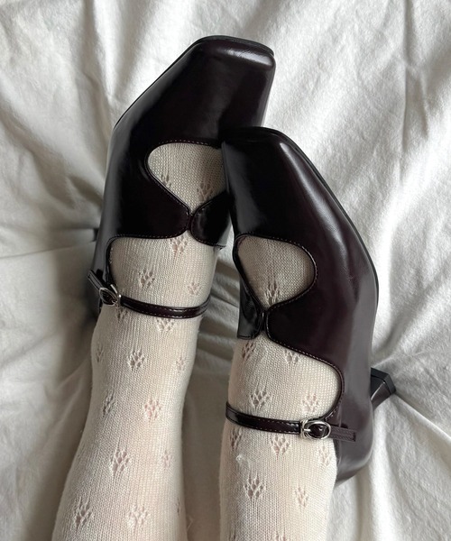 square toe maryjane pumps / スクエアトゥ メリージェーン パンプス