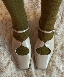 POMUM&ARTS（ポームムアンドアーツ）の「square toe maryjane  pumps / スクエアトゥ メリージェーン パンプス（パンプス）」