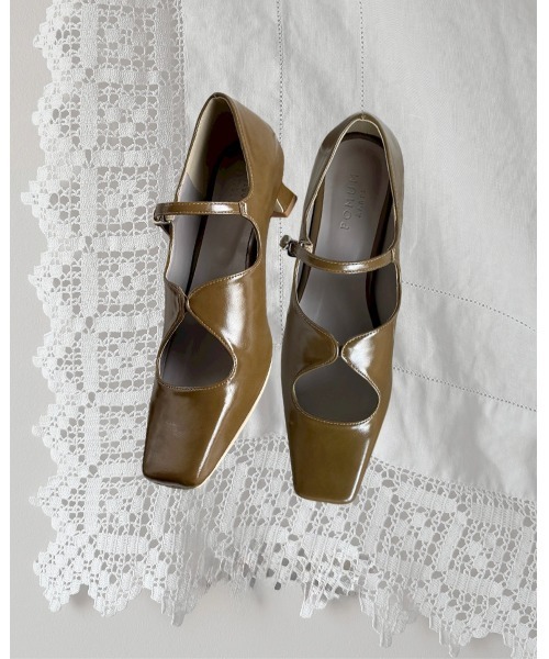 square toe maryjane pumps / スクエアトゥ メリージェーン パンプス