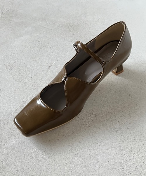square toe maryjane pumps / スクエアトゥ メリージェーン パンプス