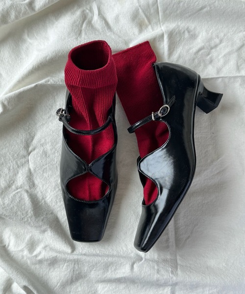 square toe maryjane pumps / スクエアトゥ メリージェーン