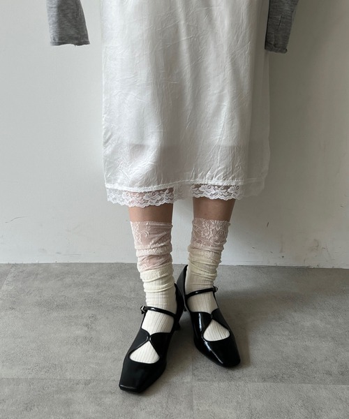 POMUM&ARTS　スクエアトゥ メリージェーンパンプス square toe maryjane pumps / スクエアトゥ メリージェーン パンプス