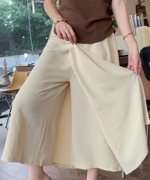 Per sist ence(パーシエンス)の「スカート見えワイドパンツ(その他パンツ・レディース・ベージュ/ブラック/アイボリー・LARGE/MEDIUM)」の10枚目の写真