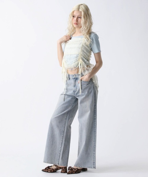 FOREVER 21（フォーエバー トゥエンティーワン）の「【2025SS】スタッズロゴＴシャツ（Tシャツ/カットソー・レディース・ホワイト/ブルー/ブラック・FREE）」の20枚目の写真