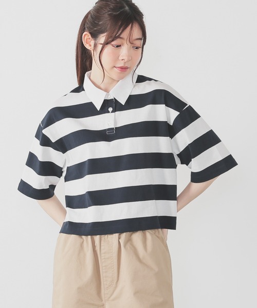 ショート丈ラガーシャツ（ポロシャツ）｜Honeys（ハニーズ）の