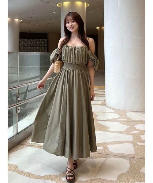 rienda メニーウェイフレアワンピース 夏服 オフショル　ワンピース rienda ワンピース 「AKB48千葉恵里さん着用」メニーウェイ