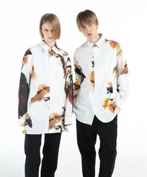 セール】shirt docking damage cardigan(unisex)（カーディガン