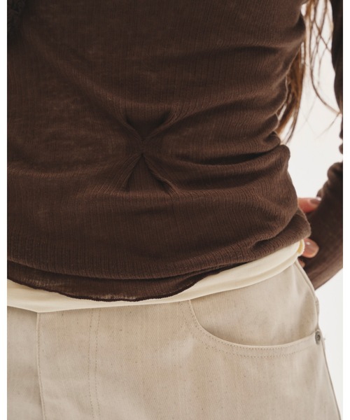 Tuck Layered Long T-shirts（Tシャツ/カットソー）｜TODAYFUL