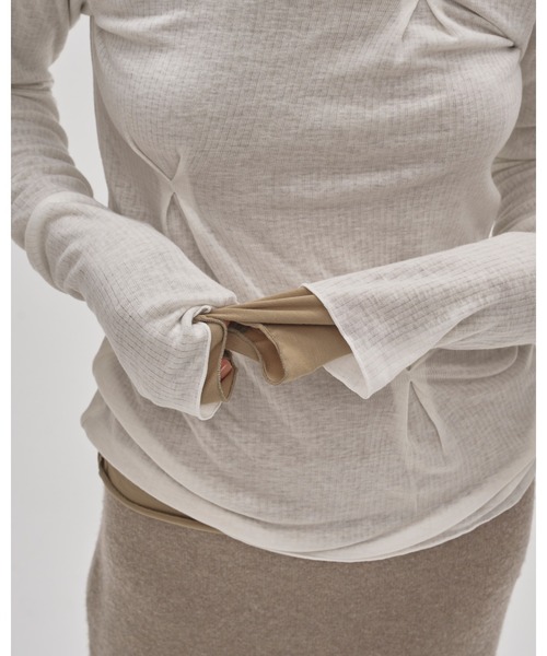 Tuck Layered Long T-shirts（Tシャツ/カットソー）｜TODAYFUL