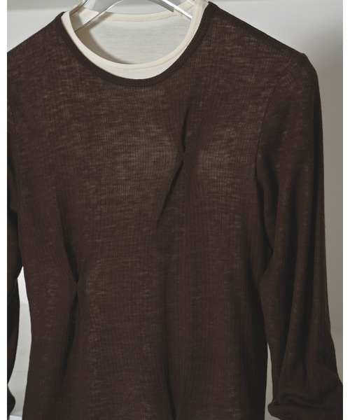 セール】Tuck Layered Long T-shirts（Tシャツ/カットソー）｜TODAYFUL