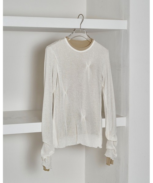 Tuck Layered Long T-shirts（Tシャツ/カットソー）｜TODAYFUL