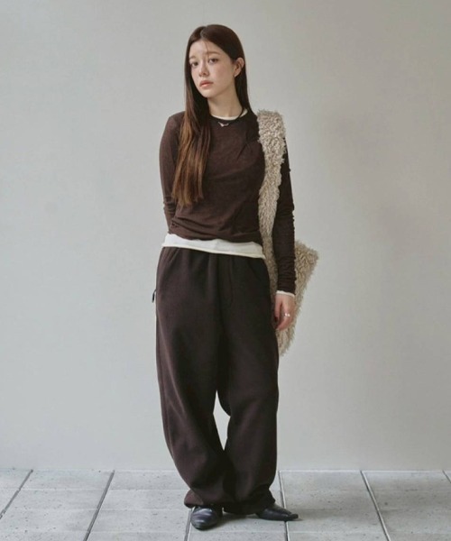 Tuck Layered Long T-shirts（Tシャツ/カットソー）｜TODAYFUL