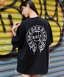 『RAZZIS/ラズイズ』ドロッピングサークルロゴプリント天竺半袖Tシャツ【Y】