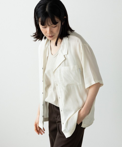   カルバンクライン　シャツ　染め　モード　ホワイト シャツ - オックスフォードイージーシャツ | カルバン・クライン