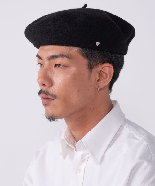 BEDWIN & THE HEARTBREAKERS(ベドウィン アンド ザ ハートブレイカーズ)の「CA4LA x BEDWIN BERET "BRET"(ハンチング/ベレー帽・メンズ・ブラック・LARGE)」の1枚目の写真