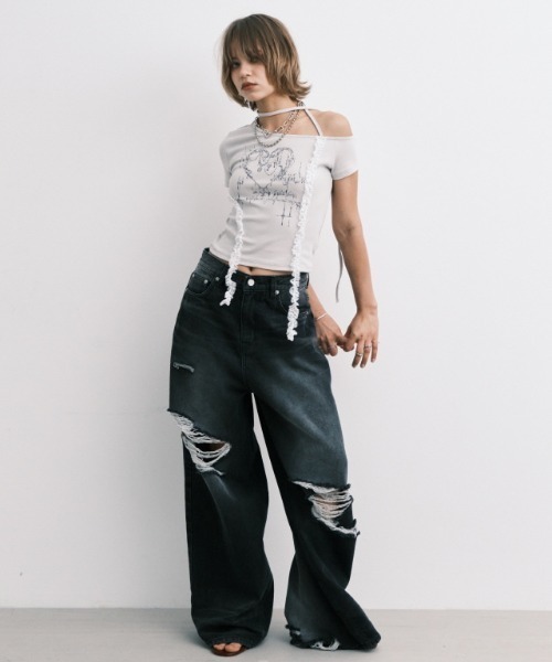 tシャツ A'GEM/9 × .kom 「MIDNIGHT MOVE/ミッドナイトムーブ」 HEART 2 T-SHIRT/ハート 2半袖Tシャツ レ A'GEM/9 × .kom 『MIDNIGHT MOVE/ミッドナイトムーブ』 HEART 2