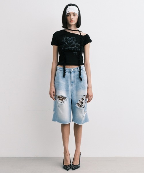 tシャツ A'GEM/9 × .kom 「MIDNIGHT MOVE/ミッドナイトムーブ」 HEART 2 T-SHIRT/ハート 2半袖Tシャツ レ A'GEM/9 × .kom 『MIDNIGHT MOVE/ミッドナイトムーブ』 HEART 2