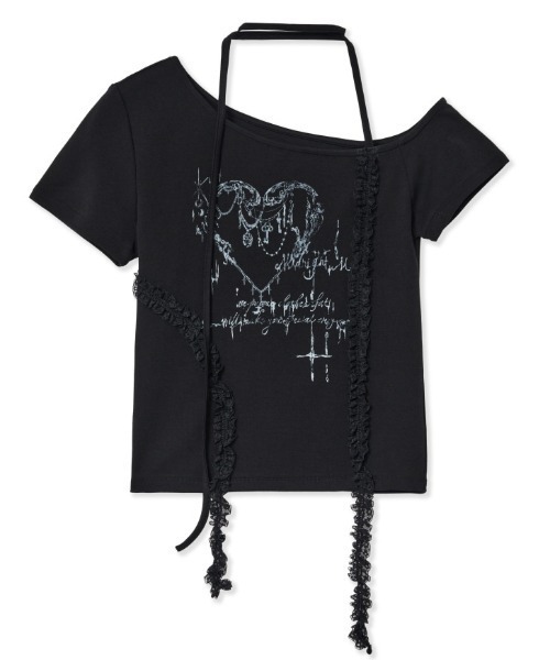 tシャツ A'GEM/9 × .kom 「MIDNIGHT MOVE/ミッドナイトムーブ」 HEART 2 T-SHIRT/ハート 2半袖Tシャツ レ A'GEM/9 × .kom 『MIDNIGHT MOVE/ミッドナイトムーブ』 HEART 2