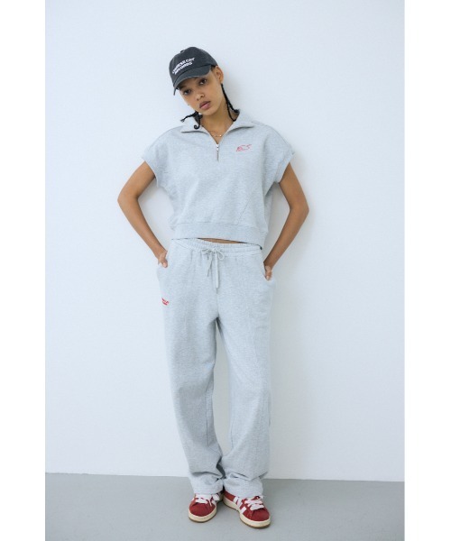 THROW by SLY（スローバイスライ）の「THROW MAYU KAKIHATA SW STAND TOPS 半袖 夏服　トレーナー スウェット（スウェット・レディース・杢グレー/ブラック・FREE）」の14枚目の写真