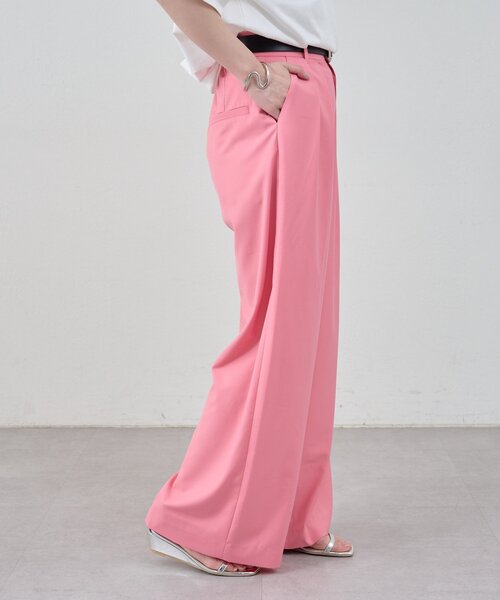 SHENERY（シーナリー）の「ダブルタックスラックス（スラックス・レディース・ピンク/グレー・36/38）」の3枚目の写真