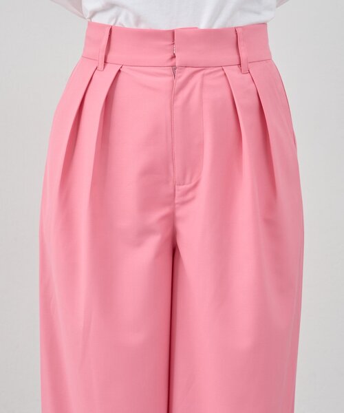 SHENERY（シーナリー）の「ダブルタックスラックス（スラックス・レディース・ピンク/グレー・36/38）」の7枚目の写真