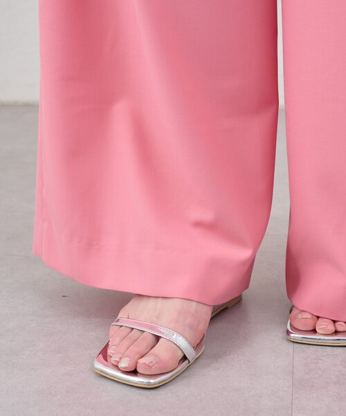 SHENERY（シーナリー）の「ダブルタックスラックス（スラックス・レディース・ピンク/グレー・36/38）」の11枚目の写真