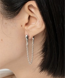 LAPUIS(ラピュイ) Nuance Chain pierced earrings