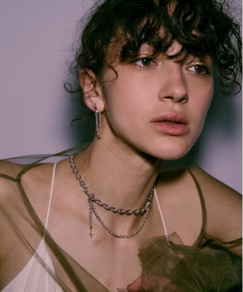 LAPUIS（ラピュイ）の「LAPUIS(ラピュイ) Nuance Chain pierced earrings（ピアス（両耳用）・レディース・マルチ/シルバー・FREE）」の11枚目の写真