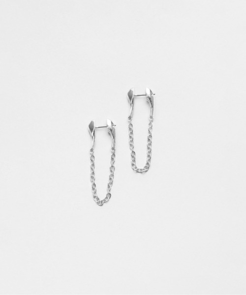 LAPUIS（ラピュイ）の「LAPUIS(ラピュイ) Nuance Chain pierced earrings（ピアス（両耳用）・レディース・マルチ/シルバー・FREE）」の7枚目の写真