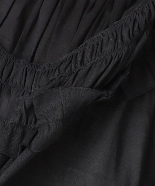 B.C STOCK（ベーセーストック）の「手洗い可 / ボイル2WAYギャザーブラウス（シャツ/ブラウス・レディース・ホワイト/ブラウン/ブラック・FREE）」の20枚目の写真