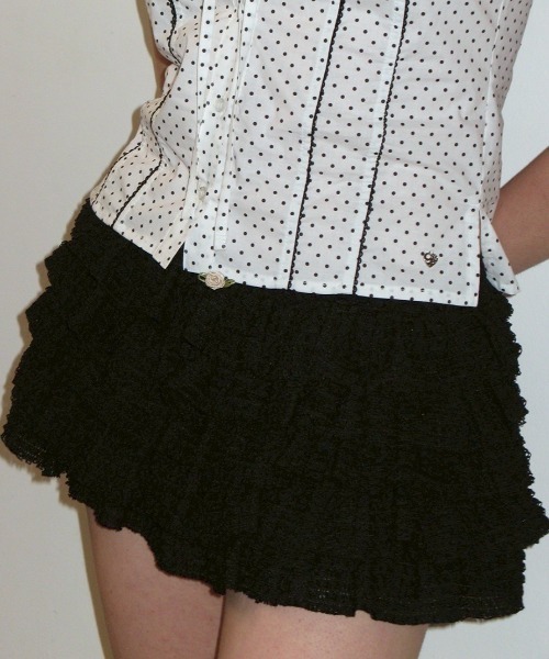 スカート CRANK Lace Cancan Skirt Pants_Cream MUSINSA公式 | CRANK Lace Cancan Skirt Pants_Cream
