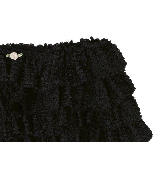 CRANK(クランク)の「【CRANK】LACE CANCAN SKIRT PANTS / 【クランク】レースカンカンスカートパンツ(スカート・レディース・ブラック/ホワイト・ONE SIZE)」の4枚目の写真