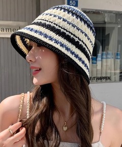 即完売 AFB DOUBLE BEANIE CHECK BLUEニットキャップ AFB / エーエフビー】DOUBLE BEANIE（ニットキャップ/ビーニー