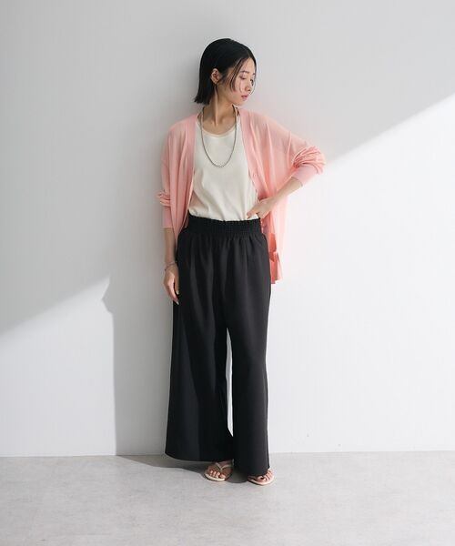 Green　Parks（グリーンパークス）の「チュールドッキングタンクトップ（タンクトップ・レディース・ブラック/カーキ/オフホワイト・FREE）」の9枚目の写真