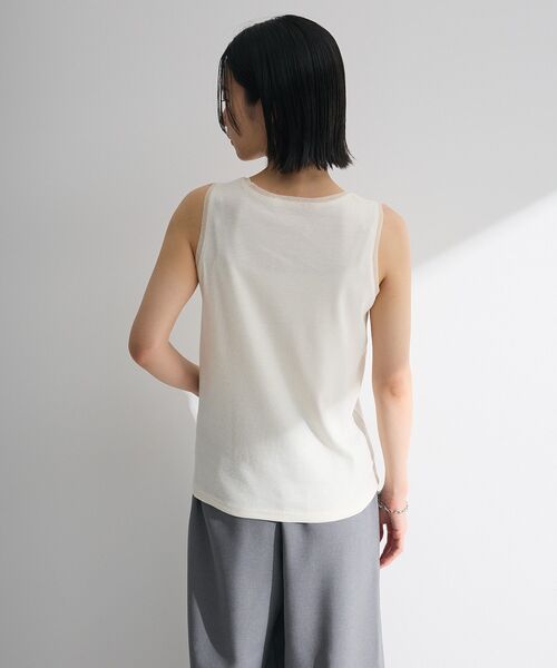 Green　Parks（グリーンパークス）の「チュールドッキングタンクトップ（タンクトップ・レディース・ブラック/カーキ/オフホワイト・FREE）」の15枚目の写真