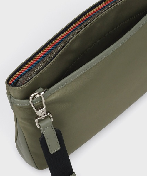 ナイロンブライトストライプトリム SS25 2WAYミニショルダー