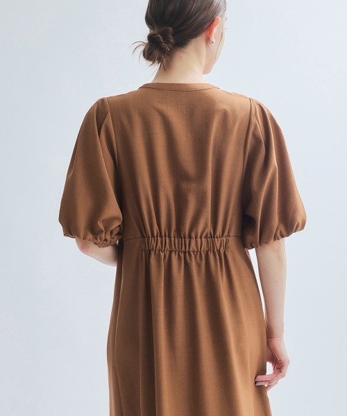 ketty(ケティ)の「タンブラーブッチャー前開きワンピース≪手洗い可能≫(ワンピース・レディース・ブルー/ブラウン/ライトグレー・M)」の19枚目の写真
