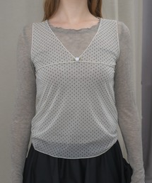 idem | sheer dot tank top / シアードットタンクトップ(タンクトップ)