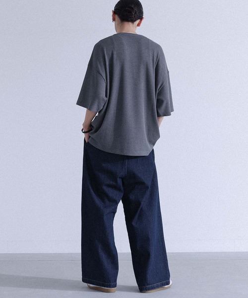 MDR(エムディアール)の「ワッフルヘンリーネックTシャツ(Tシャツ/カットソー・メンズ・ブルー/チャコール・M/L)」の9枚目の写真