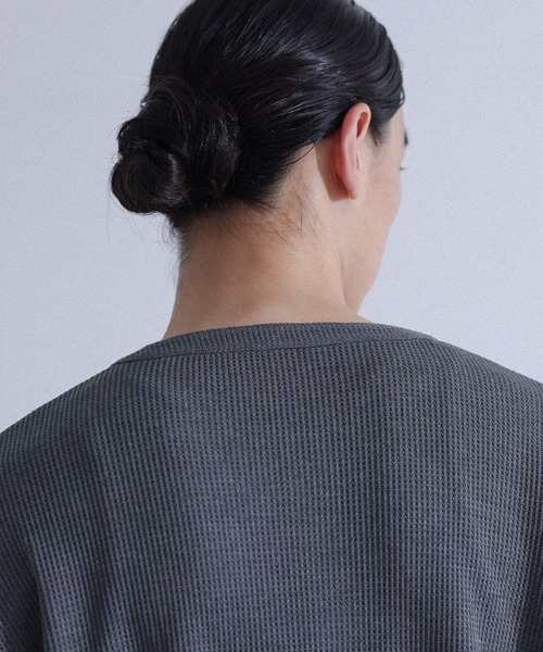 MDR(エムディアール)の「ワッフルヘンリーネックTシャツ(Tシャツ/カットソー・メンズ・ブルー/チャコール・M/L)」の20枚目の写真