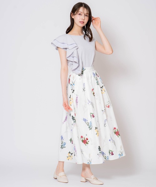 NOELA(ノエラ)の「アシメフリルカットソー(Tシャツ/カットソー・レディース・ブラック/オフホワイト/サックスブルー・フリー)」の11枚目の写真